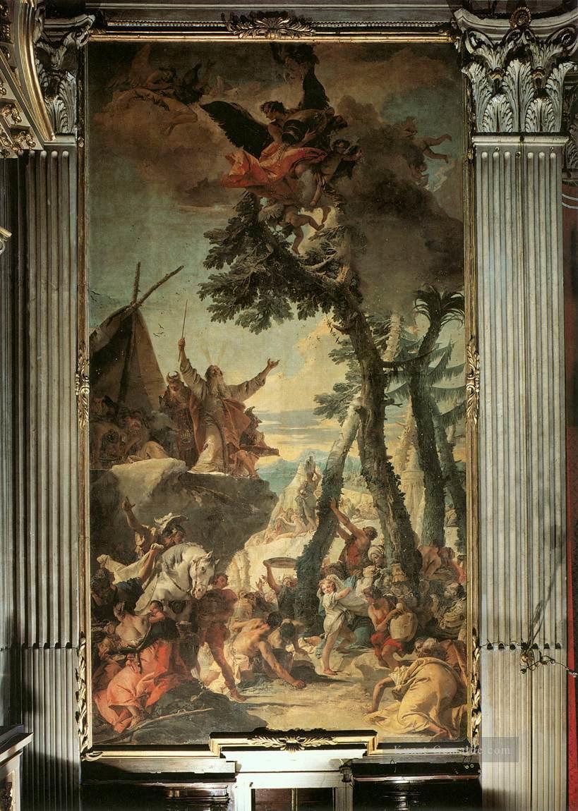der Ansammlung von Manna Giovanni Battista Tiepolo Ölgemälde